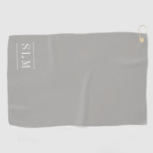 クラシックなモノグラムのゴルフタオル ゴルフタオル (横)