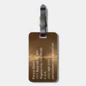 クラシックなモノグラム ラゲッジタグ (裏面縦)