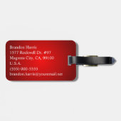 クラシックなモノグラム ラゲッジタグ (裏面横)