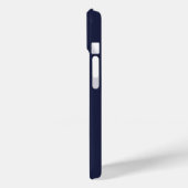クラシックなモノグラム 名前 ネイビー ゴールド Case-Mate iPhoneケース (裏面 / 左)