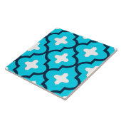 クラシックなモロッコのタイル、インディゴおよびスカイブルー タイル (側面)