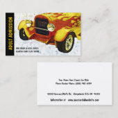 クラシックなモーターショーまたはクラブのための入場のチケット 名刺 (正面/裏面)