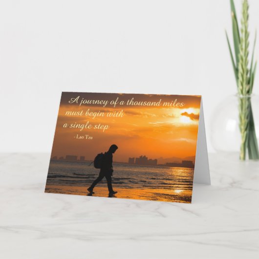 クラシックなラオス人のTzuの旅行の引用文 カード (正面)