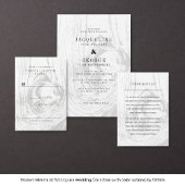 クラシックなルスティックウッドグレインのウィンターウェディングシックフォト セーブザデート