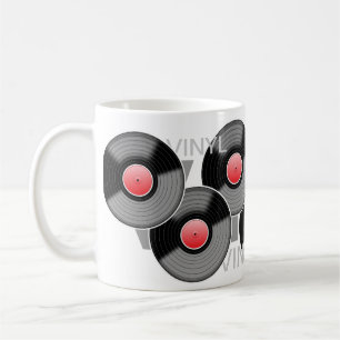 クラシックなレコードのマグ コーヒーマグカップ