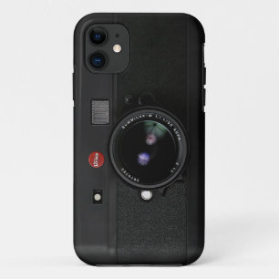 クラシックなレトロの古いヴィンテージの黒はカメラを取ります iPhone 11 ケース