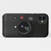 クラシックなレトロの古いヴィンテージの黒はカメラを取ります Case-Mate iPhoneケース (裏面(横))