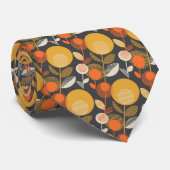 クラシックなレトロの花パターン ネクタイ (ロール)