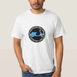 クラシックなレトロバイクスタイルのスクーター Tシャツ