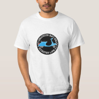 クラシックなレトロバイクスタイルのスクーター Tシャツ