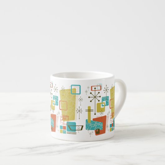 クラシックなレトロ エスプレッソカップ (正面右)