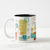 クラシックなレトロ ツートーンマグカップ (左)