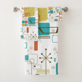 クラシックなレトロ バスタオルセット