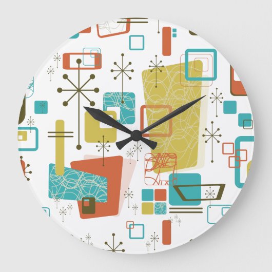 クラシックなレトロ ラージ壁時計 (正面)