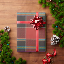 クラシックなレトロ・レッド・バファロー・チェックのクリスマス