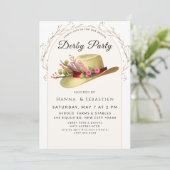 クラシックなレースデーのお祝い 招待状 (スタンド正面)