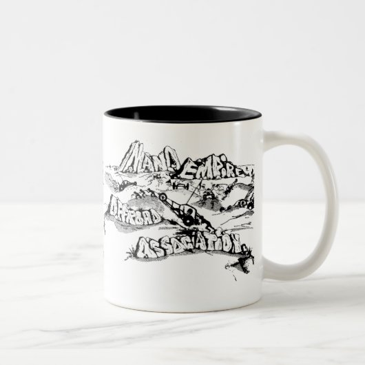 クラシックなロゴのマグ ツートーンマグカップ (右)