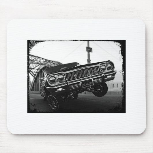 クラシックなロサンゼルスの古い学校のロウライダー マウスパッド (正面)