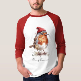 クラシックなロビンの冬のカントリー メンズウェア Tシャツ