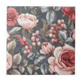 クラシックなローズセラミックタイル  あたたかなインテリアに タイル (正面)