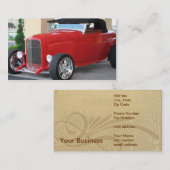 クラシックなロードスター 名刺 (正面/裏面)