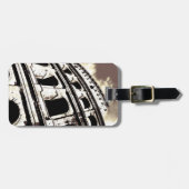 クラシックなローマのcolosseumのアーチ ラゲッジタグ (正面横)