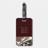 クラシックなローマのcolosseumのアーチ ラゲッジタグ (裏面縦)