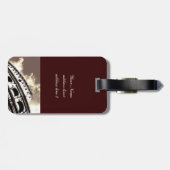 クラシックなローマのcolosseumのアーチ ラゲッジタグ (裏面横)