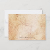 クラシックなワインのテーマかブドウ園RSVPの招待状 出欠カード (裏面)