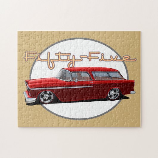 クラシックなワゴン ジグソーパズル (横)