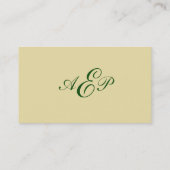 クラシックなヴィンテージのスタイルのピンクのバラの名刺 名刺 (裏面)