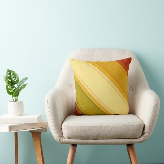 クラシックなヴィンテージの対角線のストライプの枕 クッション (椅子)