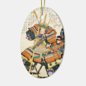 クラシックなヴィンテージの日本のな武士の戦士大将 セラミックオーナメント (左)