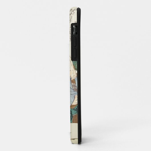 クラシックなヴィンテージの日本のな武士の戦士大将 Case-Mate iPhoneケース (裏面/左)