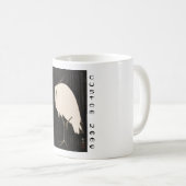 クラシックなヴィンテージの日本のukiyo-e白いクレーン芸術 コーヒーマグカップ (正面右)