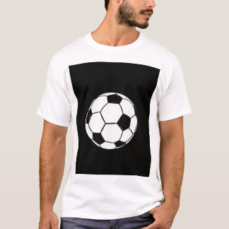 クラシックなヴィンテージサッカーボール ディストレス加工 スポーツイラスト Tシャツ
