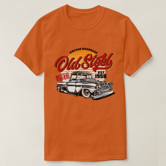 クラシックなヴィンテージトラック 1958 Tシャツ (デザイン正面)