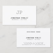 クラシックな一見のデザインのきれいなヴィンテージのプロフェッショナル 名刺 (正面/裏面)