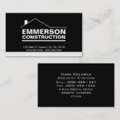 クラシックな不動産仲介業者建築便利屋第2 名刺 (正面/裏面)