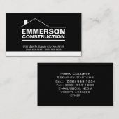 クラシックな不動産仲介業者建築便利屋第2 名刺 (正面/裏面)