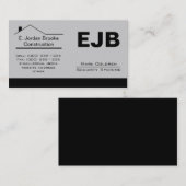 クラシックな不動産仲介業者建築便利屋1c 名刺 (正面/裏面)