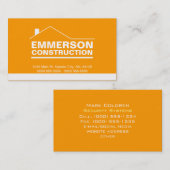 クラシックな不動産仲介業者建築便利屋2f 名刺 (正面/裏面)