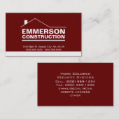 クラシックな不動産仲介業者建築便利屋2g 名刺 (正面/裏面)