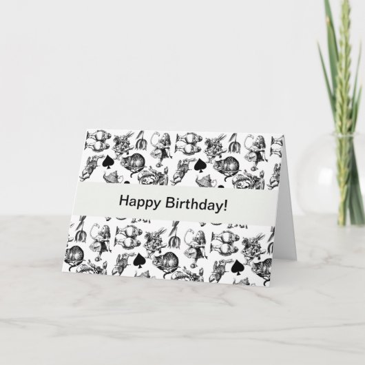 クラシックな不思議の国のアリスキャラクター:オリジナル カード (正面)