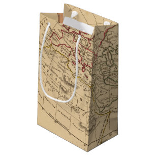 クラシックな世界地図 スモールペーパーバッグ