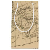 クラシックな世界地図 スモールペーパーバッグ (正面)