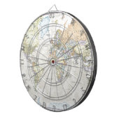 クラシックな世界地図 ダーツボード (正面右)