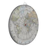 クラシックな世界地図 ダーツボード (正面左)