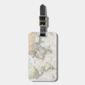 クラシックな世界地図 ラゲッジタグ (正面縦)