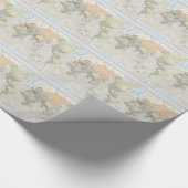 クラシックな世界地図 ラッピングペーパー (角)